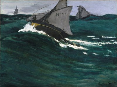 The Green Wave by Claude Monet